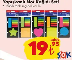 GLOBOX YAPIŞKANLI NOT KAĞIDI SETİ fiyat ve kampanya bilgisi
